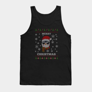 Penguin Ugly Christmas Sweater Tank Top